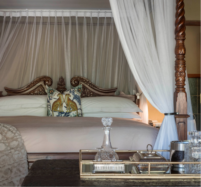 Elegant and refined lodgings within the tranquil ambience of Camp Ndlovu.